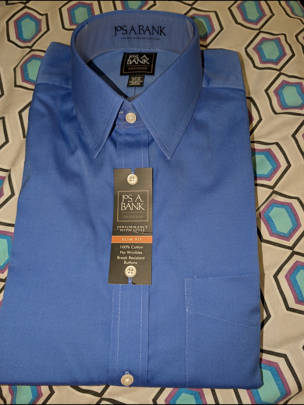 Jos. A. Bank Men's Royal Blue Dress Shirt